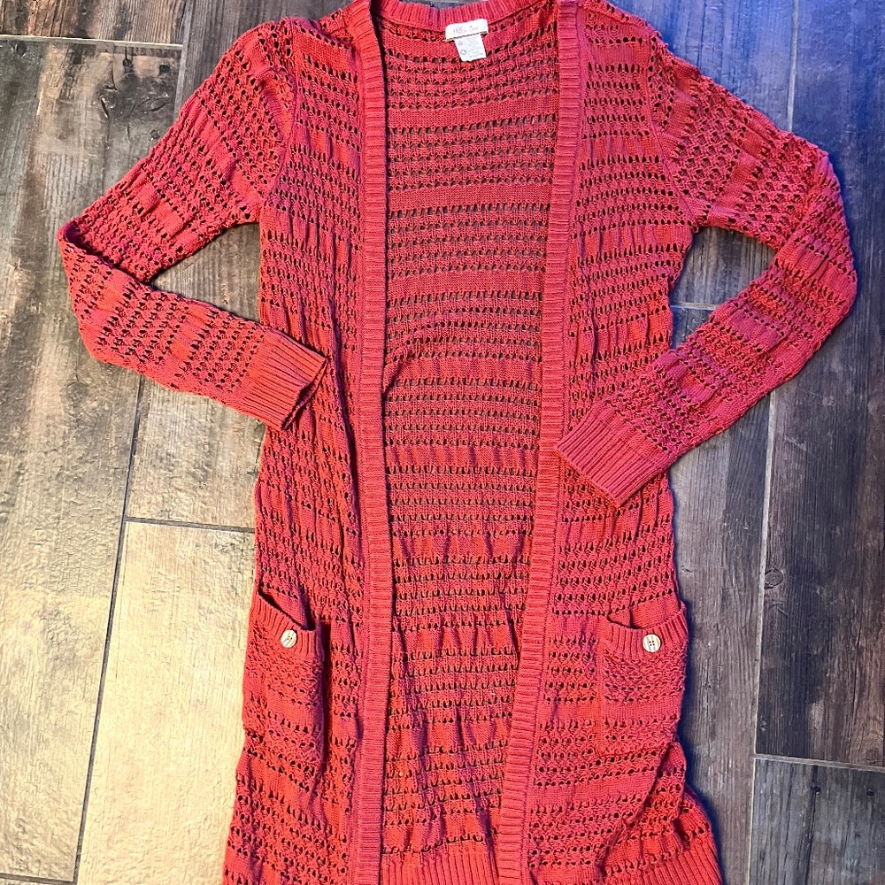 Matilda Jane Secret Fields Henna Burnt Orange Duster Cardigan